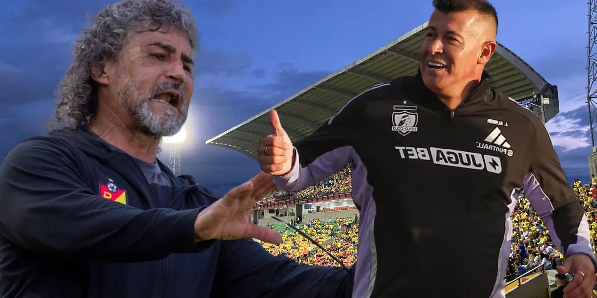 Leonel Álvarez y Jorge Almirón (Foto tomada de: Wikipedia/Colo-Colo/Atlético Bucaramanga)