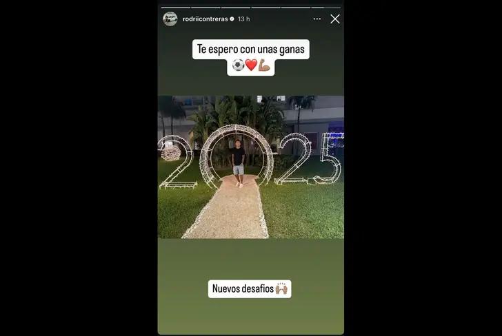 Misterioso mensaje de Rodrigo Contreras en Instagram