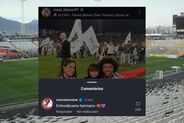 Mensaje de Marcelo para Maximiliano Falcón (Foto tomada de: Instagram)