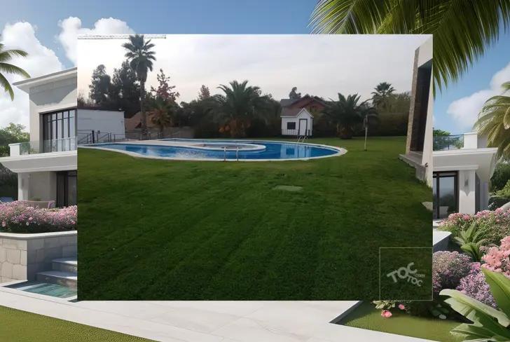 Mansión Arturo Vidal piscina (Foto tomada de: Toc Toc)