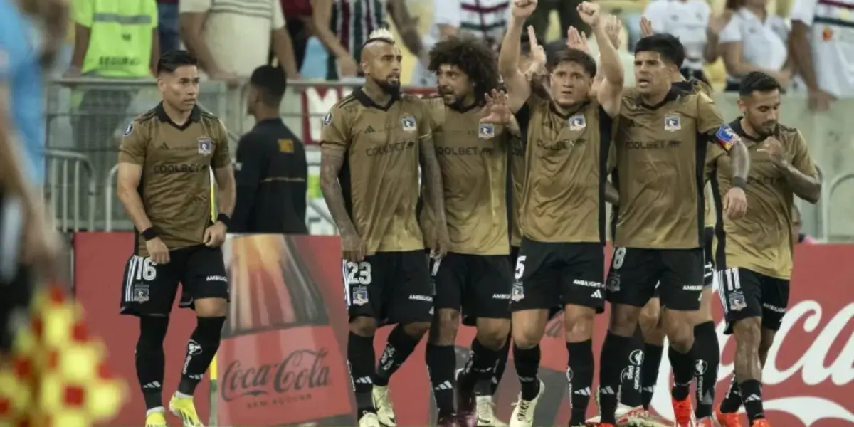 Equipo de Colo Colo en Copa Libertadores. 