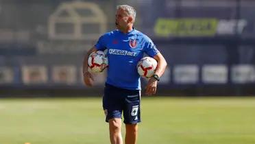 Gustavo Álvarez en un entrenamiento. 