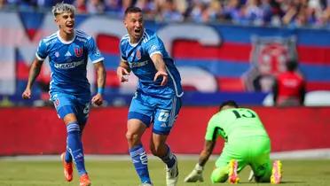 Maximiliano Guerrero y Luciano Pons celebrando. 