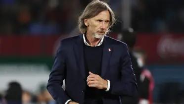 Ricardo Gareca cuando estaba al mando de la selección peruana. 