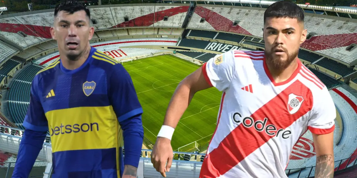 Gary Medel y Paulo Díaz (Foto tomada de: Goal/Transfermarkt/River Plate)