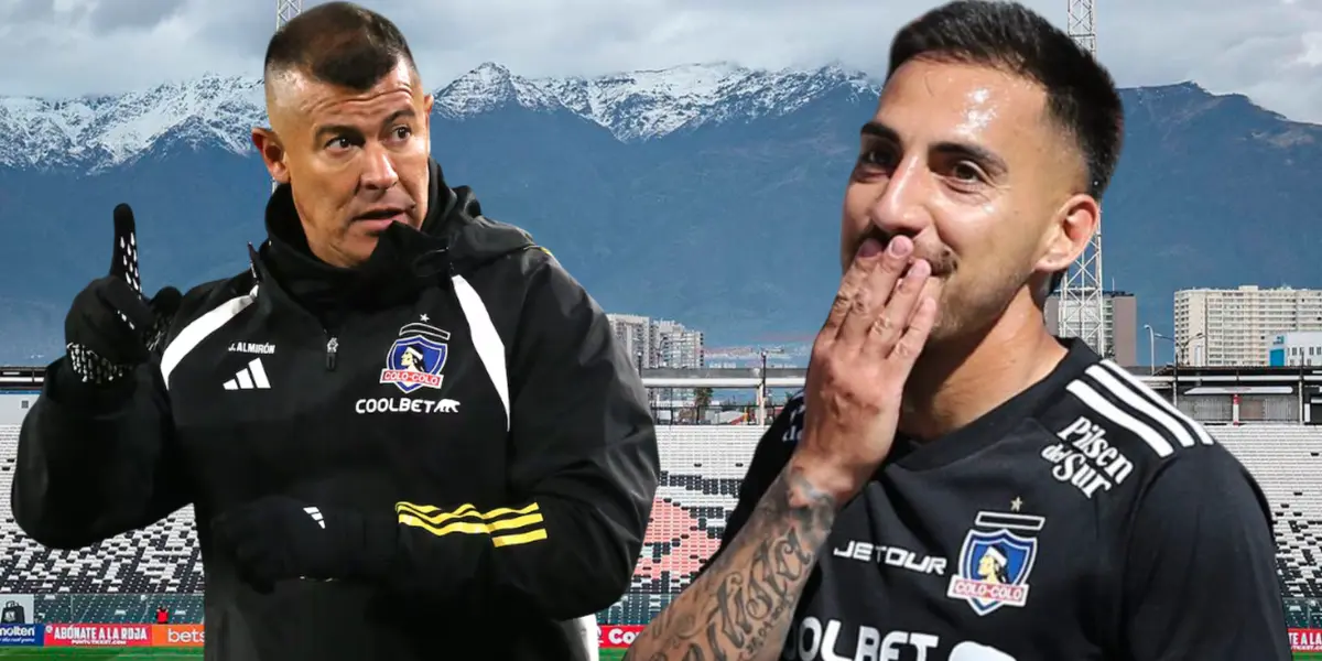 Jorge Almirón y Javier Correa (Foto tomada de: Sentimiento/Colo Colo)