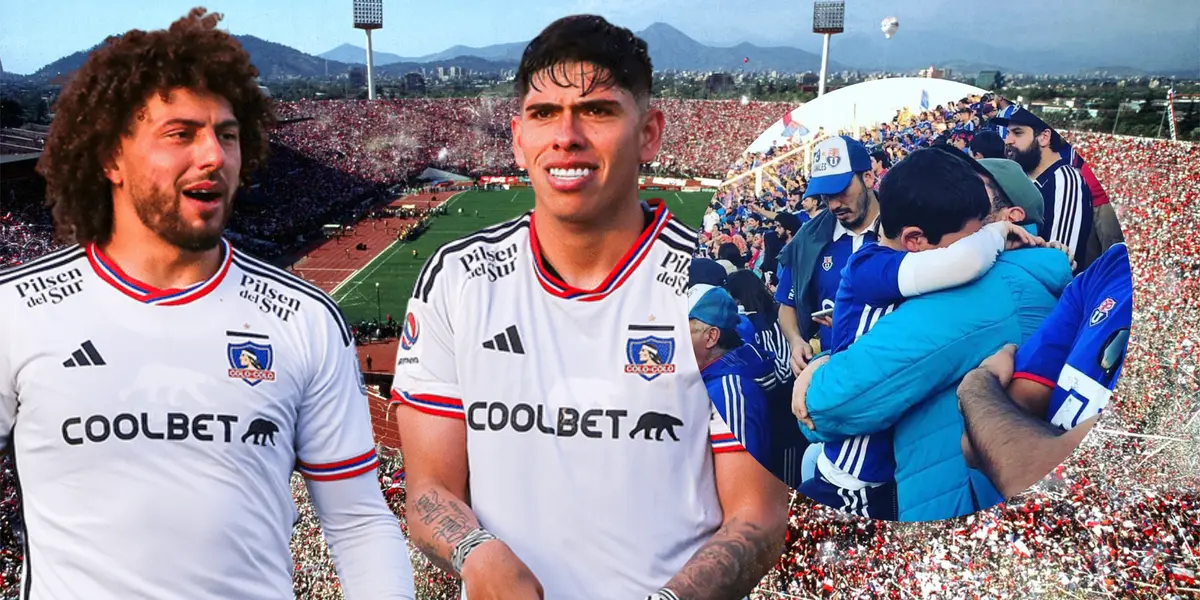 Jugadores Colo Colo e hinchas de la U de Chile (Foto tomada de: Wikipedia/X)