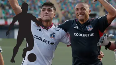 Damián Pizarro y Leandro Benegas celebrando en Colo Colo. 