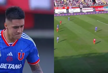 El defensor de Universidad de Chile no tiene un partido tranquilo. 