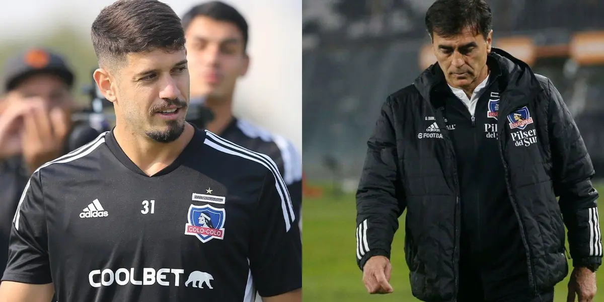 El entrenador de Colo Colo no ocultó su enojo con el uruguayo.