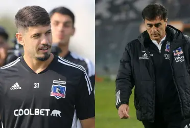 El entrenador de Colo Colo no ocultó su enojo con el uruguayo.