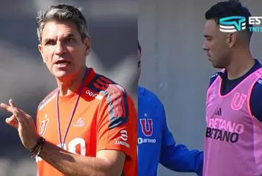 El entrenador de Universidad de Chile buscaría conversar con su defensor.