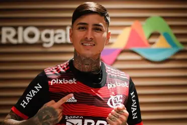 El volante chileno no ha podido jugar casi nada con el Flamengo a pesar de que llegó con esa intención