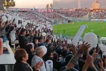 La hinchada del cuadro popular sorprendió con su demostración de afecto.