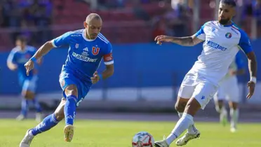 Marcelo Díaz vs. Audax Italiano. 